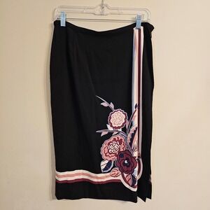 Women's Doncaster Silk Blend Floral Skirt Size 10